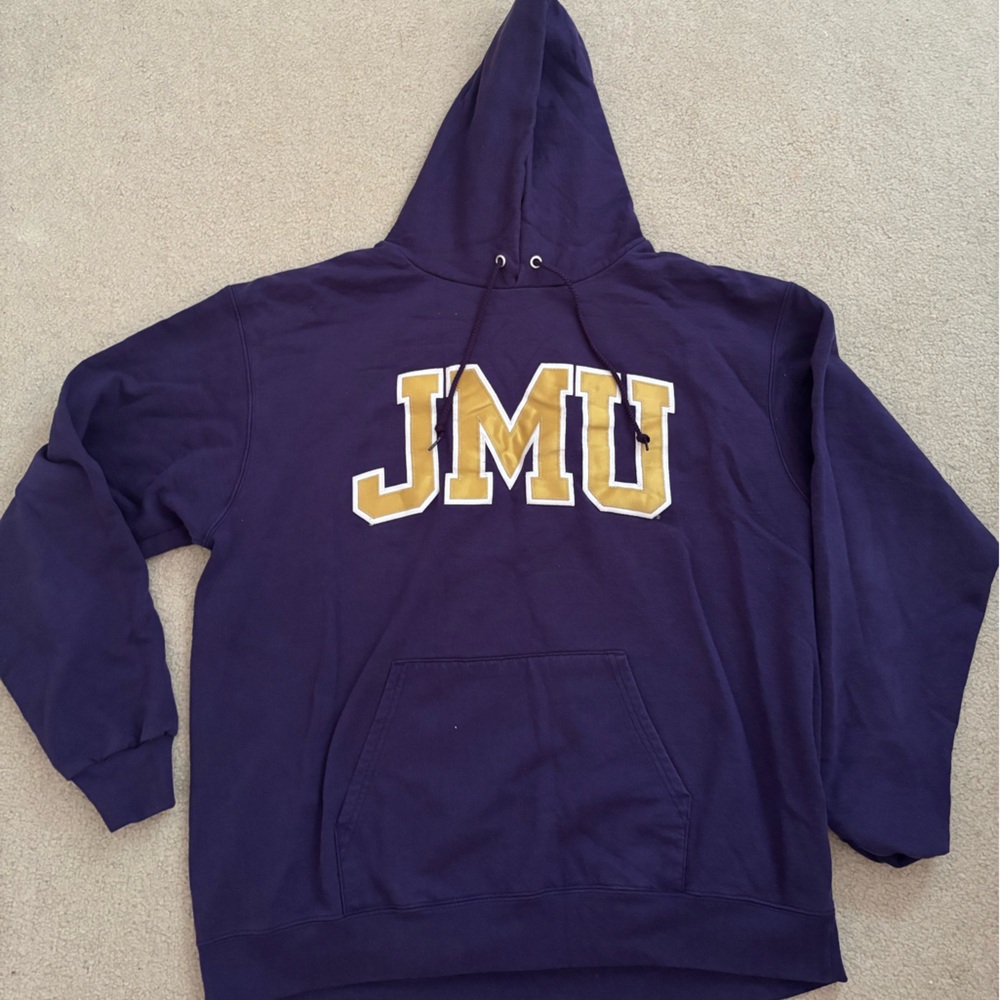 Purple Hoodie with Gold Lettering